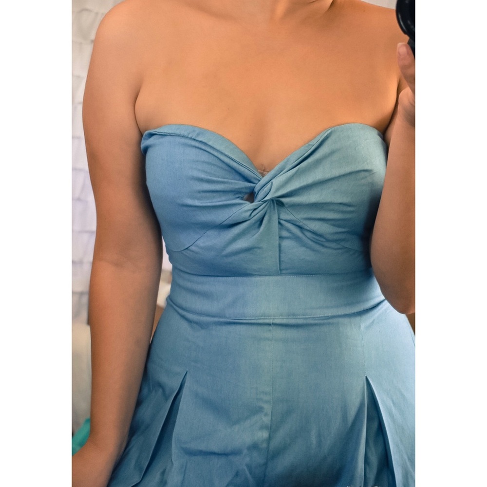 Twisted Boho Cotton Knot Front Jumpsuit - Picture 2 of 3